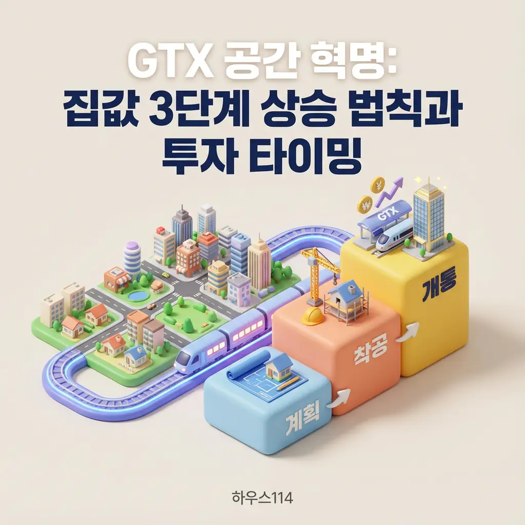 GTX 공간 혁명 집값 3단계 상승 법칙 투자 타이밍 계획 착공 개통 부동산 전략
