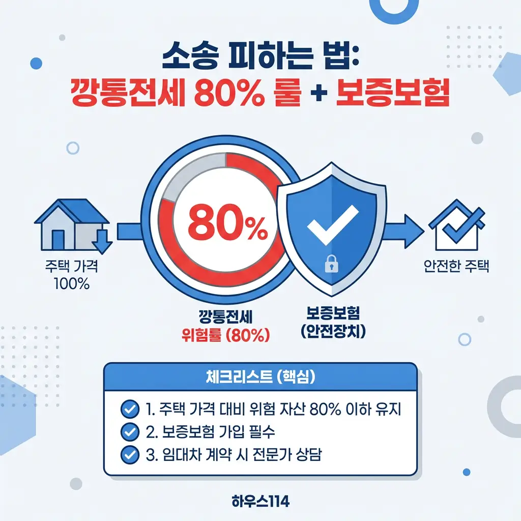 깡통전세 80% 룰 보증보험 가입 필수 전세 사기 소송 피하는 법 보증금 안전 보호 꿀팁