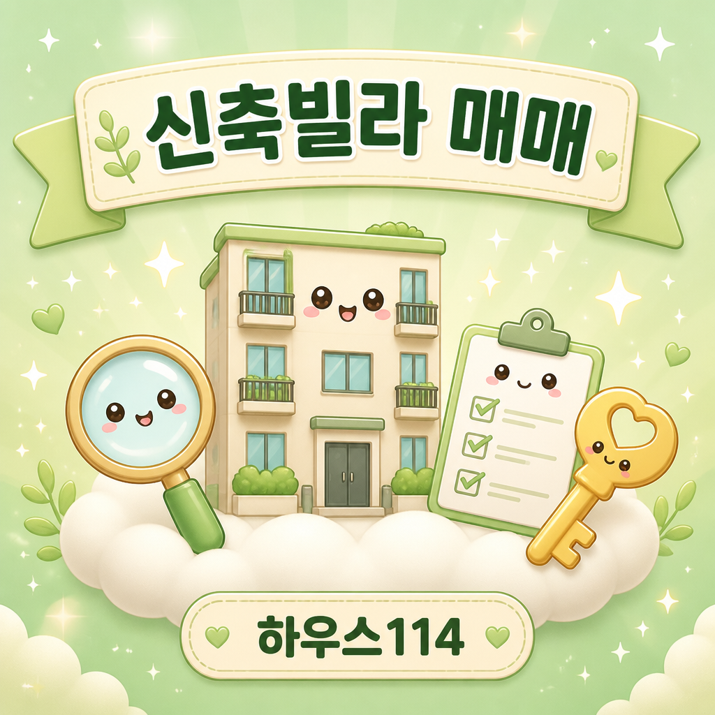 신축빌라 매매 체크리스트 안내 일러스트