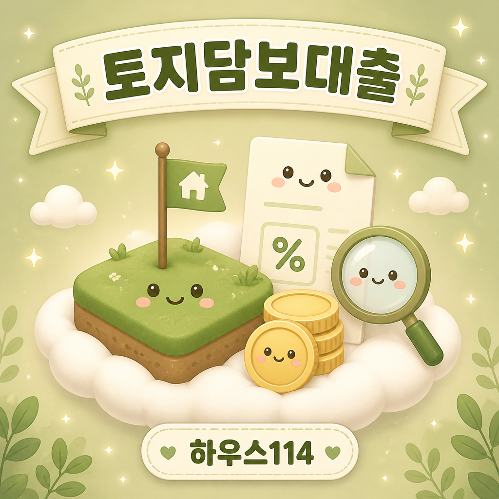 신협 토지담보대출 한도와 금리 조건 안내 일러스트