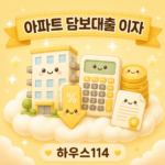 아파트담보대출이자 절감 금리 비교와 대환 안내 일러스트