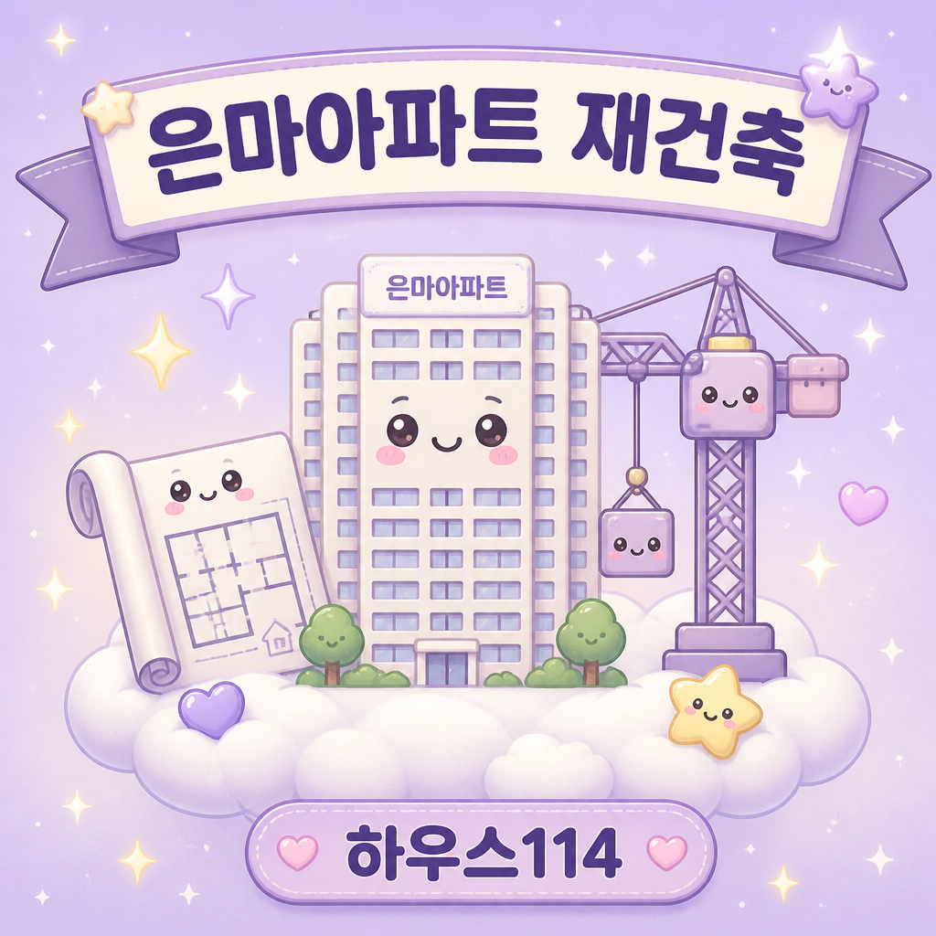 은마아파트 재건축 49층 계획 안내 일러스트