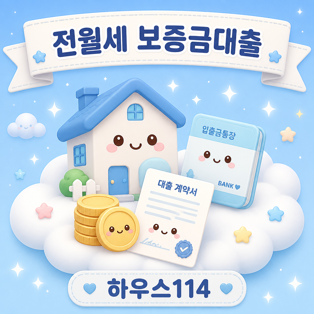 전월세보증금대출 자격과 금리 비교 안내 일러스트