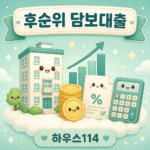 후순위아파트담보대출한도 계산과 조건 안내 일러스트