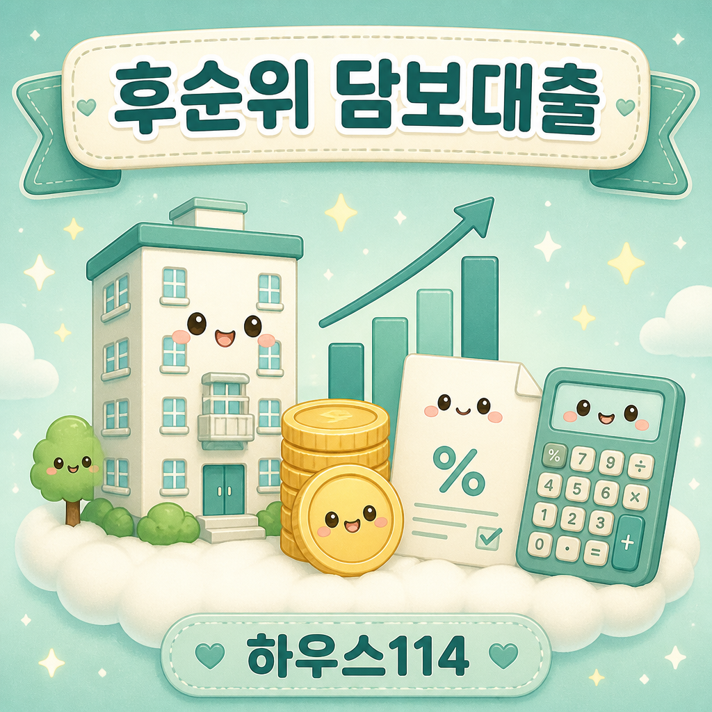 후순위아파트담보대출한도 계산과 조건 안내 일러스트