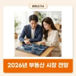 2026 부동산 전망 공급 절벽과 자금 전략 인포그래픽
