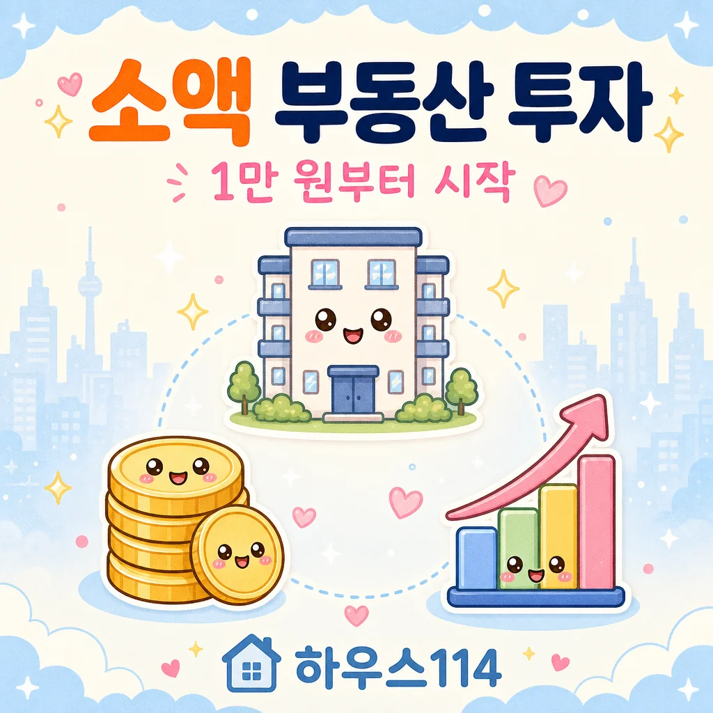 소액부동산투자 핵심 정리 카와이 인포그래픽